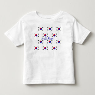 South Korean Flag Patterned Toddler T-Shirt