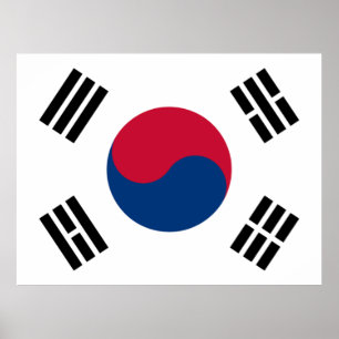 South Korean Flag  Poster