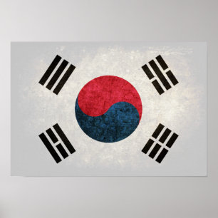South Korean Flag Poster