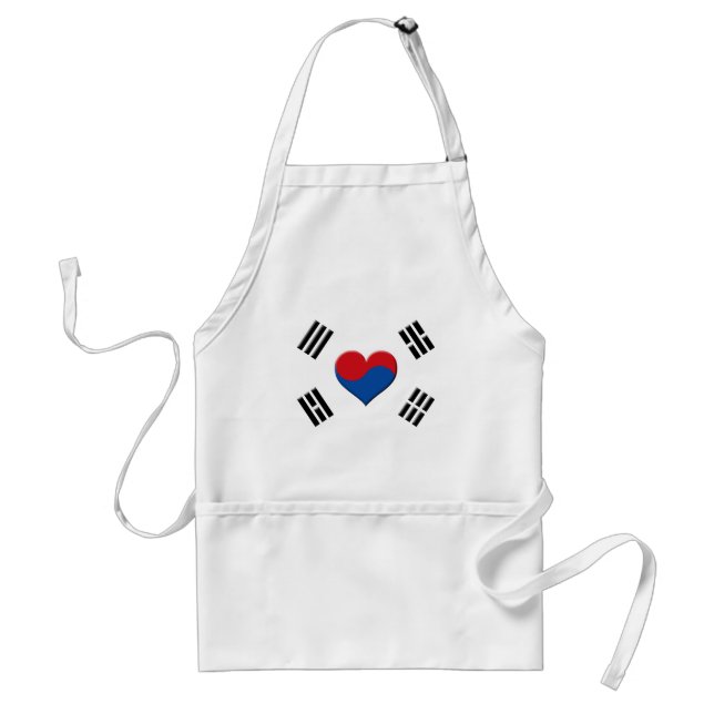 South Korean Heart Standard Apron (Front)