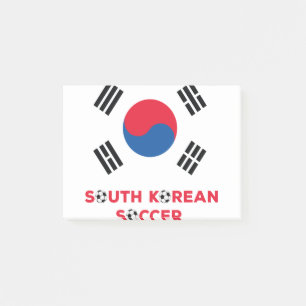 South Korean Soccer Post-it Notes