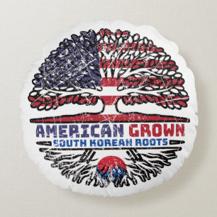 South Korean South Korea US American USA United Round Cushion