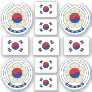 South Korean symbols / coat of arms and flag