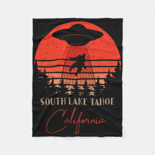 South Lake Tahoe California Souvenir Hiking Fleece Blanket