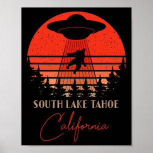 South Lake Tahoe California Souvenir Hiking  Poster