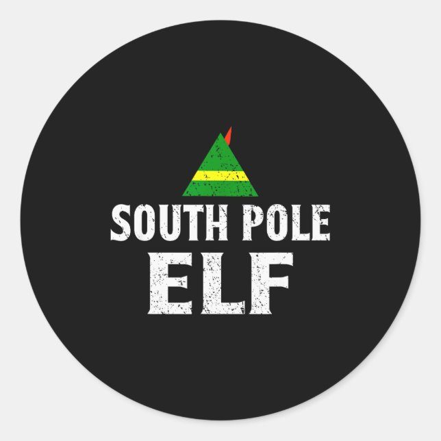 South Le Elf T Shirt Elf Shirts  Classic Round Sticker (Front)