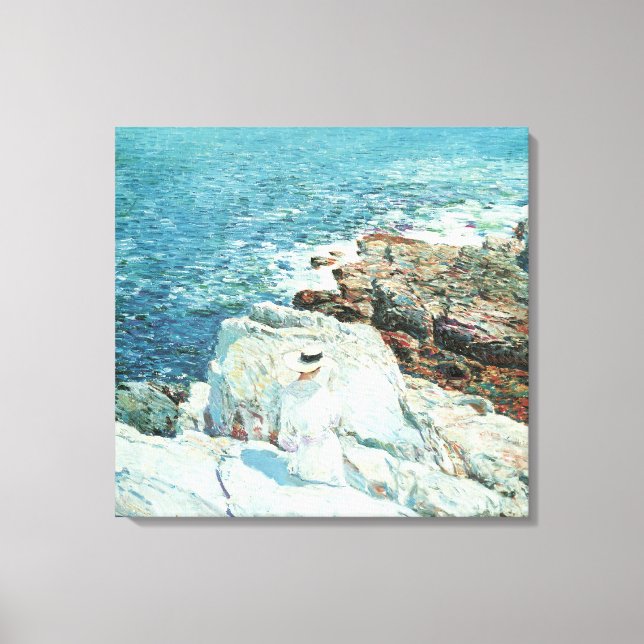South Ledges, Appledore by Frederick Childe Hassam Canvas Print (Front)
