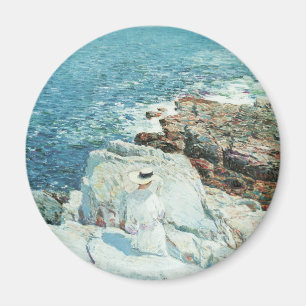 South Ledges, Appledore by Frederick Childe Hassam Magnet