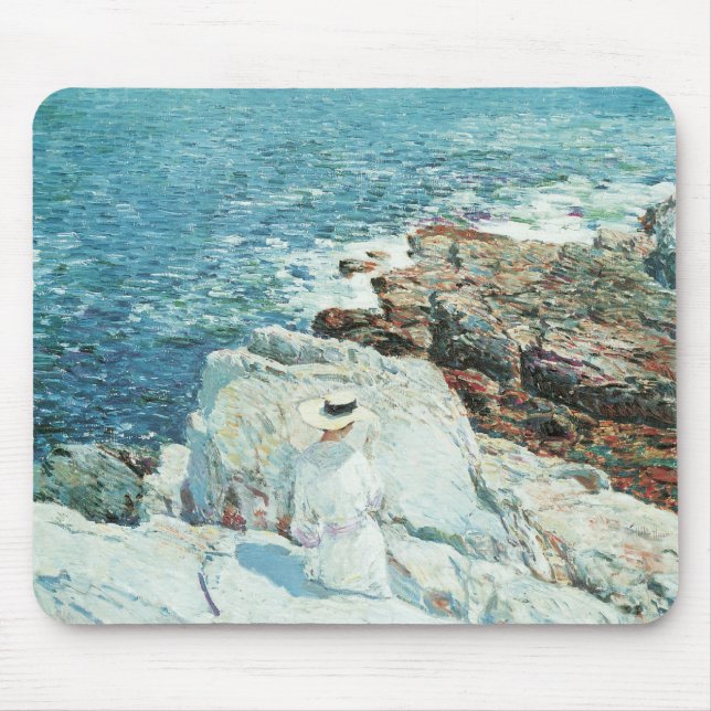 South Ledges, Appledore by Frederick Childe Hassam Mouse Mat (Front)