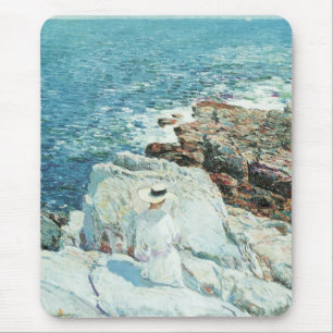 South Ledges, Appledore by Frederick Childe Hassam Mouse Mat