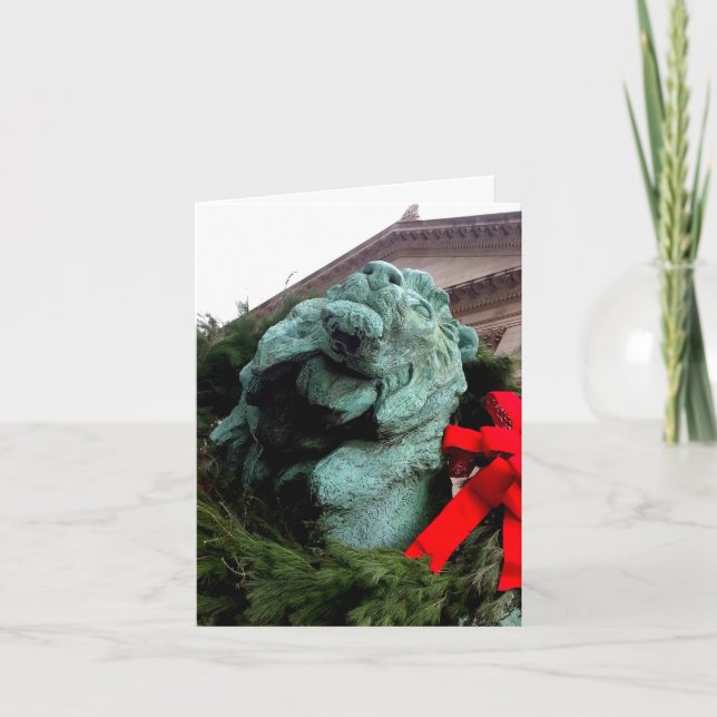 South Lion at the Art Institute of Chicago Card (Front)