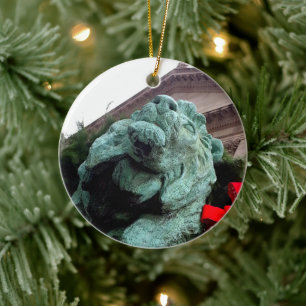 South Lion at the Art Institute of Chicago Ceramic Tree Decoration