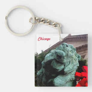 South Lion at the Art Institute of Chicago Key Ring