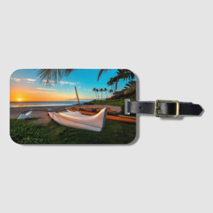 South Maui Beach at Sunset   Maui, Hawaii Luggage Tag