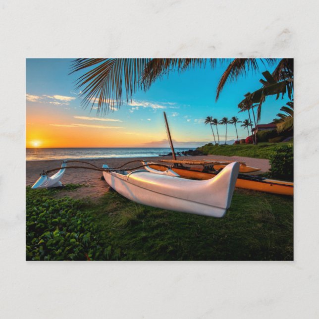 South Maui Beach at Sunset | Maui, Hawaii Postcard (Front)