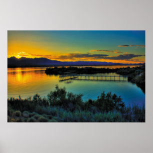 South Mesquite Bay at Sunset Poster