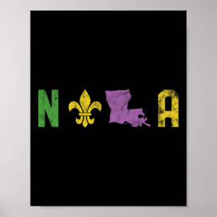 South Nola - Mardi Gras Poster
