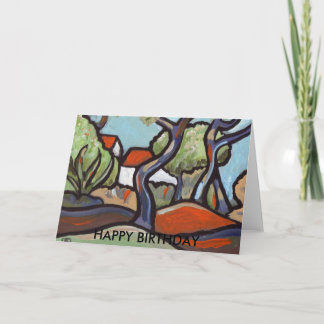 SOUTH OF FRANCE.HAPPY BIRTHDAY CARD