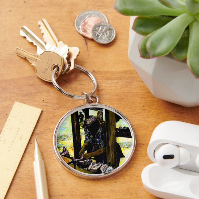 South of Heaven, West of Hell Key Ring (Desk)