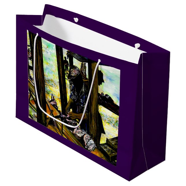 South of Heaven, West of Hell Large Gift Bag (Front Angled)