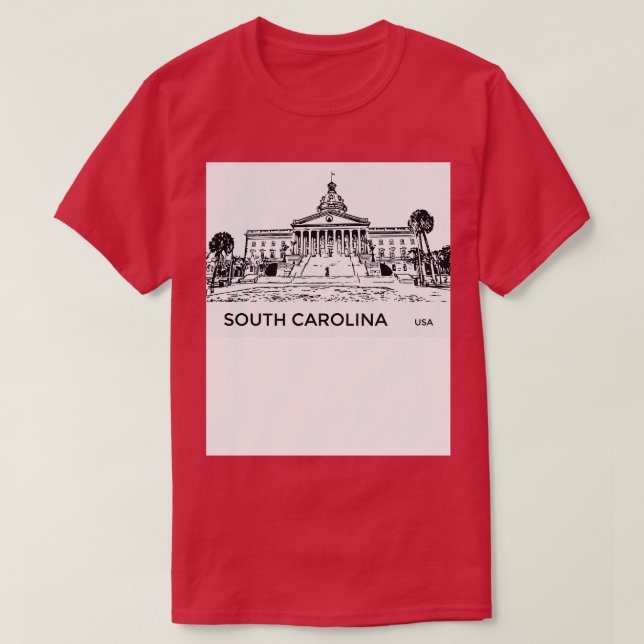 South olina State USA T-Shirt (Design Front)