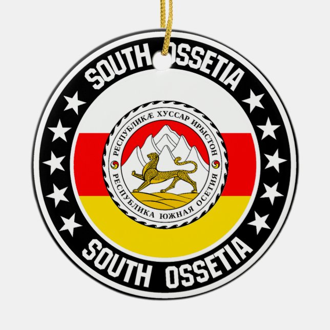 South Ossetia Ceramic Tree Decoration (Front)