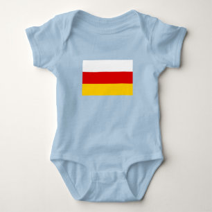South Ossetia Flag Baby Bodysuit