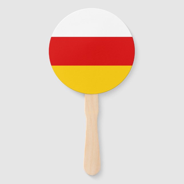 South Ossetia Flag Hand Fan (Front)