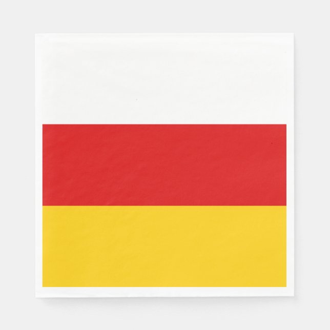 South Ossetia Flag Napkin (Front)