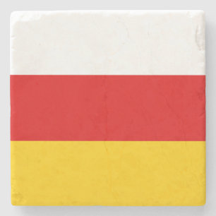 South Ossetia Flag Stone Coaster