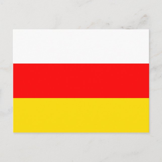 South Ossetia National World Flag Postcard (Front)