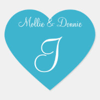 South Pacific Blue Custom Letter Weddings