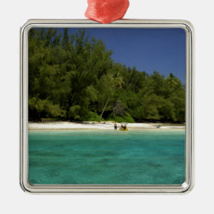 South Pacific, French Polynesia, Moorea Metal Tree Decoration