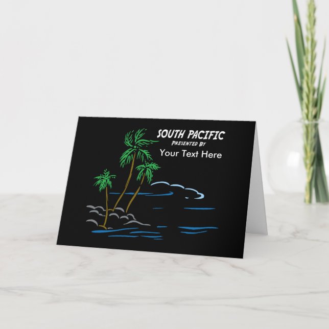 South Pacific, The Musical Card (Front)