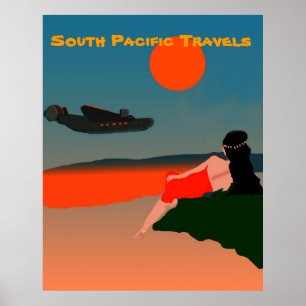 South Pacific Travel Poster