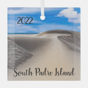 South Padre Island, Sand Dunes Glass Tree Decoration
