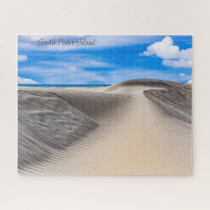 South Padre Island Sand Dunes with Sunny Sky Jigsaw Puzzle