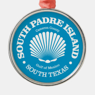 South Padre Island (seashell) Metal Tree Decoration