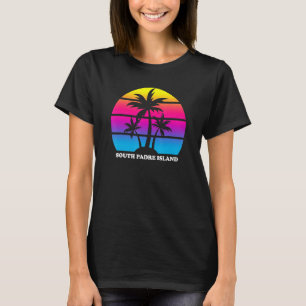 South Padre Island Texas Vacation Retro Sunset Pal T-Shirt