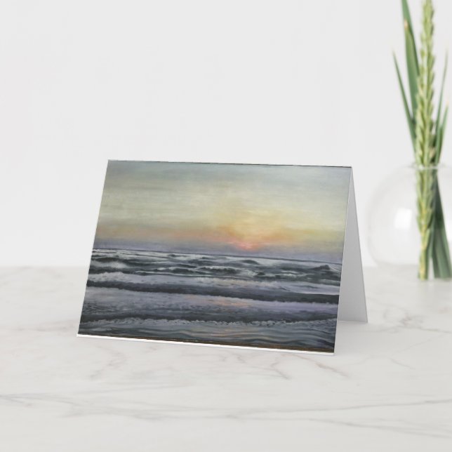 "South Padre sunrise" blank greeting card (Front)