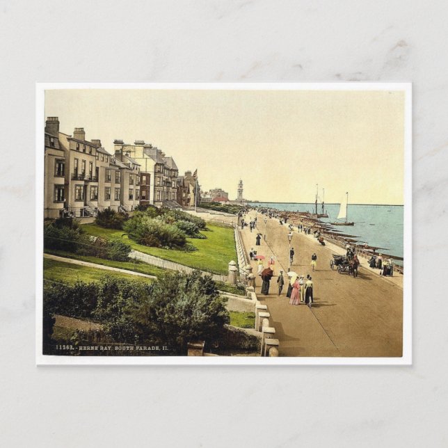 South Parade, II., Herne Bay, England rare Photoch Postcard (Front)