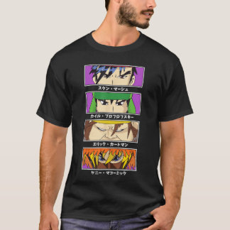 South Park Four Block Anime Character Eyes Cartoon T-Shirt