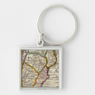 South part of Africa and Magadascar Key Ring