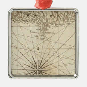 South part of St Domingo or Hispaniola Metal Tree Decoration