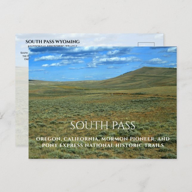 South Pass Wyoming, National Historic Trails Postcard (Front/Back)