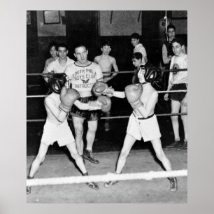 South Philly Boys Club Boxing, 1940s Poster