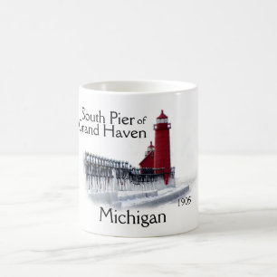 SOUTH PIER of GRAND HAVEN, MI Coffee Mug