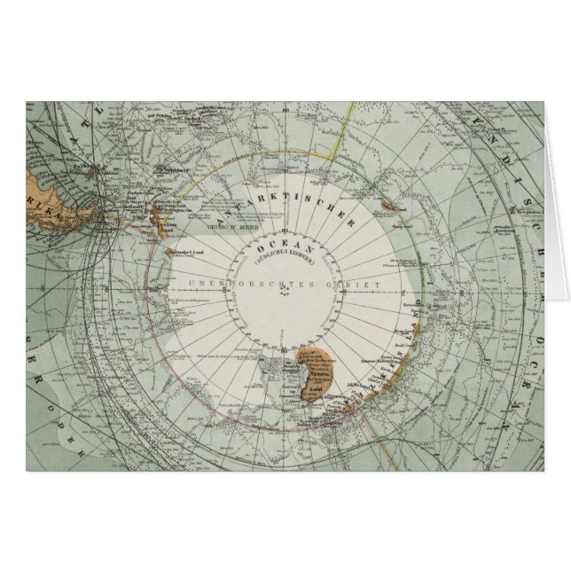 South Polar Region Map (Front Horizontal)