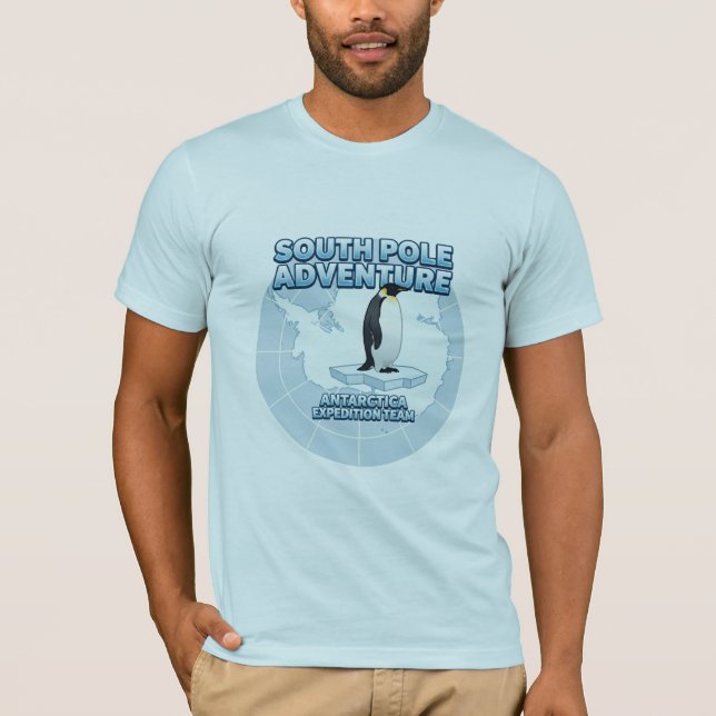South Pole Adventure Antarctica Expedition Team T-Shirt (Front)