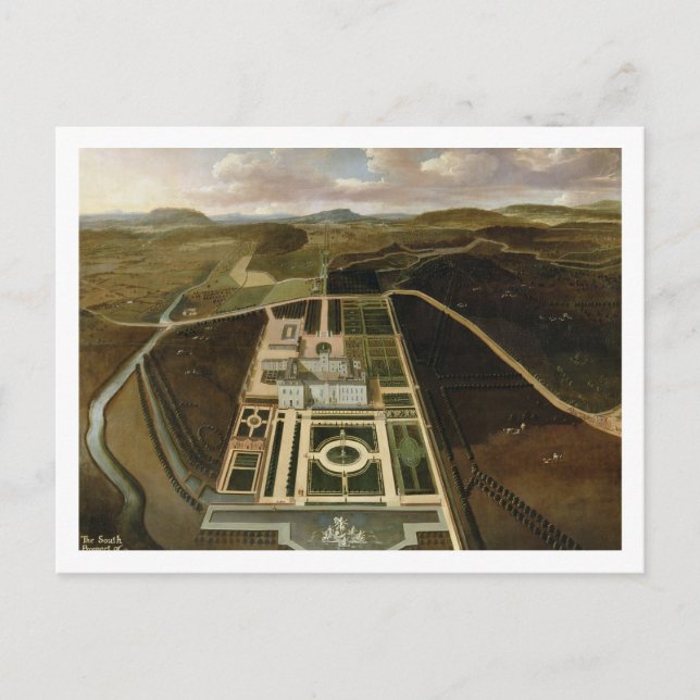 South Prospect of Hampton Court, Herefordshire, c. Postcard (Front)